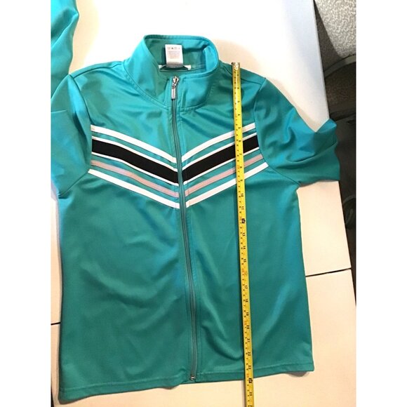 K. JORDAN- WOMENS GREEN FULL ZIP-UP TRACK JACKET SIZE MEDIUM K. JORDAN - Picture 6 of 6